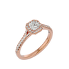 Crystal Halo Ring
